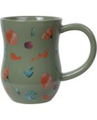 Grand mug Jardin Nordique vert brillant - 9x12,5x14 cm