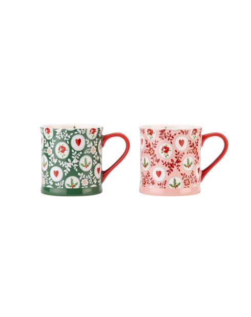 Coffret de 2 Tasses Mollie Houx multicolore - 280 ml