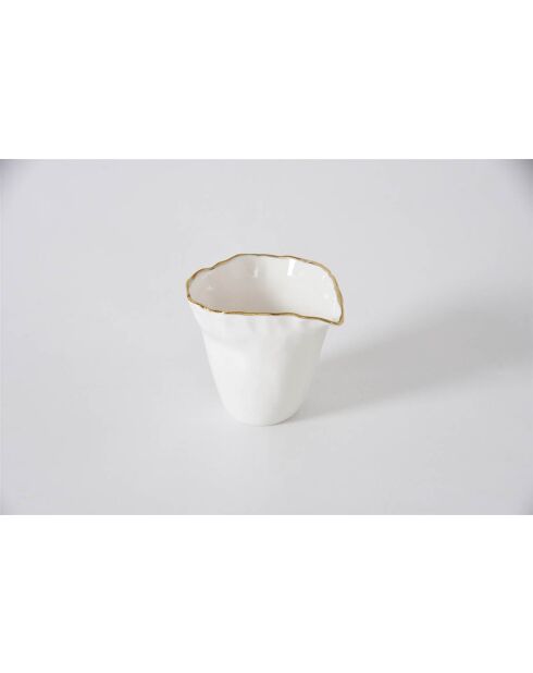 Pot à crème / pichet blanc - 36x4x3,25 cm