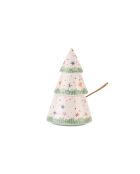 Pot à condiments Sapin de Noël multicolore - 13x13x12 cm