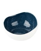 Bol à petit-déjeuner Sérénité Nordique bleu et blanc brillant - 13 cm