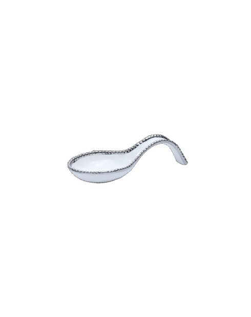 Repose-cuillère Salerno blanc - 24,1 x 10,2 x 10,2 cm