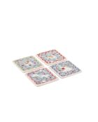 Coffret de dessous de verre Animaux multicolore - 10x10x5 cm