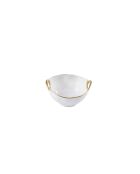 Bol à snack Golden Handles blanc - 14x12,7x7,6cm