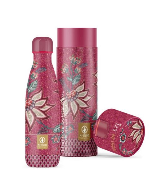 Pip Studio Flower Festival roze geïsoleerde fles - 500 ml