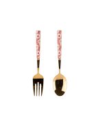 Utensilios para servir acebo multicolor - 17x3x1 cm