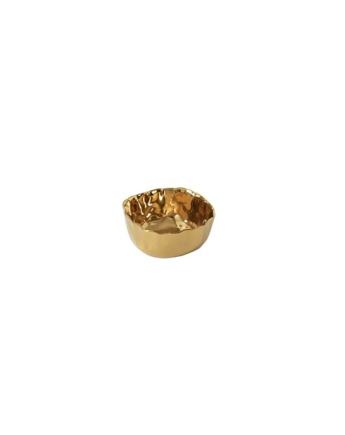 Bol à snack Portofino doré - 11,4 x 11,4 x 5,1 cm