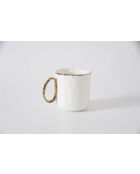 Tasse Alba blanche - 36x5x3,5 cm