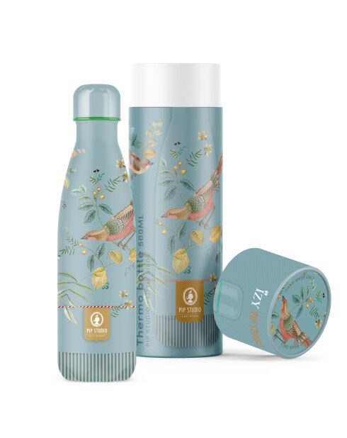 Pip Studio Little Birds Blaue Isolierflasche, 500 ml