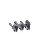 Soporte para tacos gris, 19,1 x 12,7 x 3,8 cm