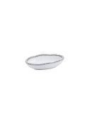 Bol à condiments allongé Salerno blanc - 20,955x15,875x12,065 cm