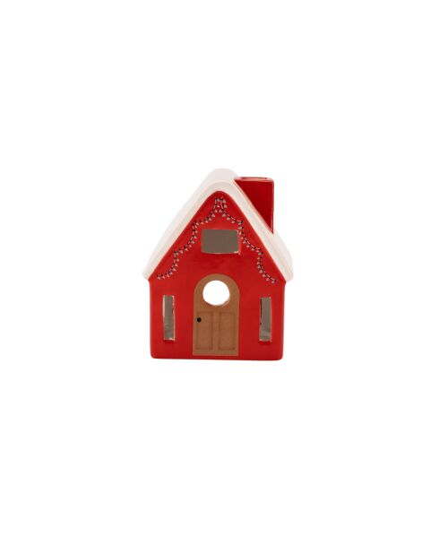 Photophore Voyage de Noël multicolore - 8x8x7 cm