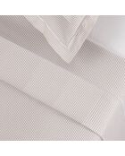 Drap plat en percal de coton Lyon Taupe