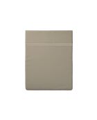 Drap plat en satin de coton Bastia Taupe / Taupe