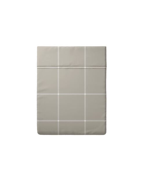 Drap plat en satin de coton - Arthur Taupe
