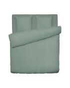 Parure housse de couette en gaze de coton - Uni verts 12