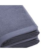 Lot de 2 serviettes de bain bleu-gris - 2x70x140 cm