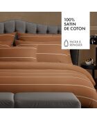Parure housse de couette en satin de coton Charles Brown