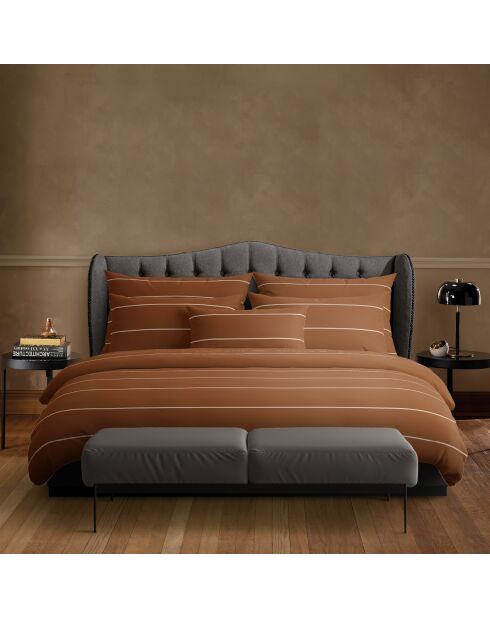 Parure housse de couette en satin de coton Charles Brown