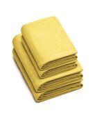 Serviette de bain en coton peigné LT Jaune Lagon - 100x150 cm