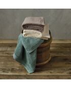 Lot de 2 serviettes de bain vert bouteille - 2x70x140 cm