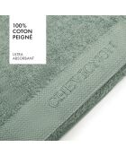 Lot de 2 serviettes de bain vert bouteille - 2x70x140 cm