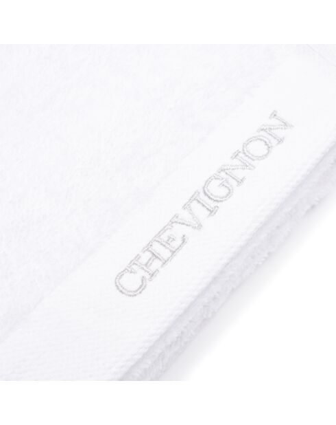 Lot de 2 serviettes de toilette blanches - 50x100 cm