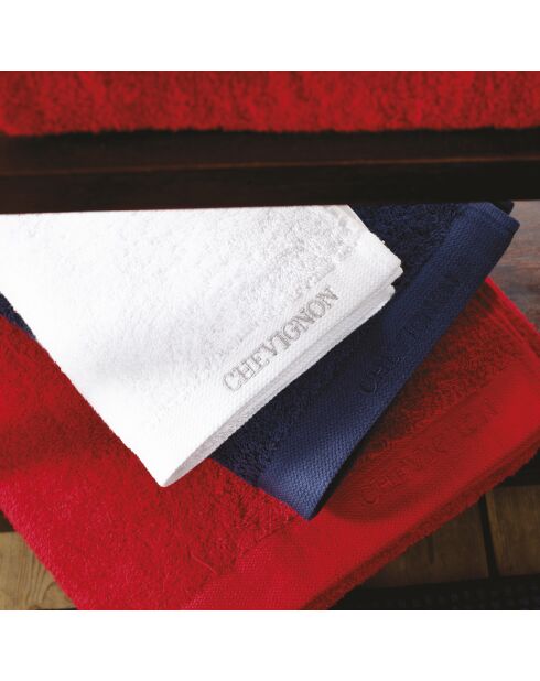 Lot de 2 serviettes de toilette blanches - 50x100 cm
