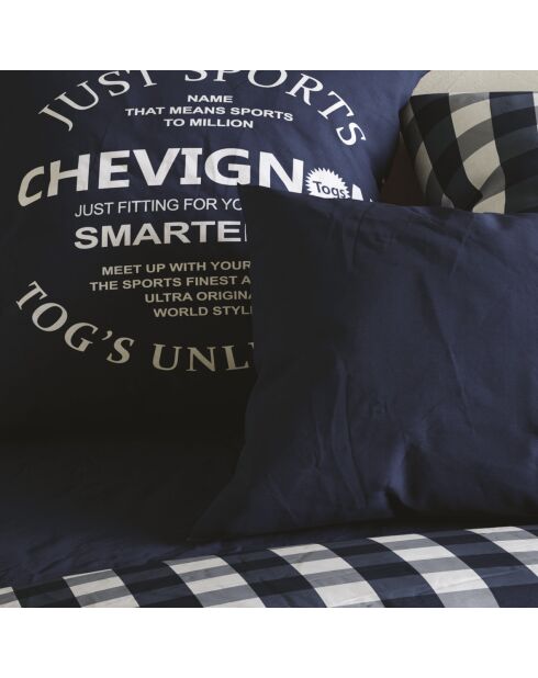 Taie d'oreiller en coton Just Sports bleue - 70x90 cm