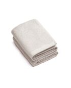 Lot de 2 serviettes de toilette Sable - 50x100 cm
