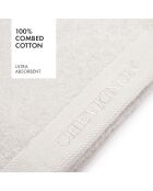 Lot de 2 serviettes de toilette blanc cassé - 2x50x100 cm