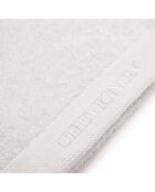 Lot de 2 serviettes de toilette blanc cassé - 2x50x100 cm