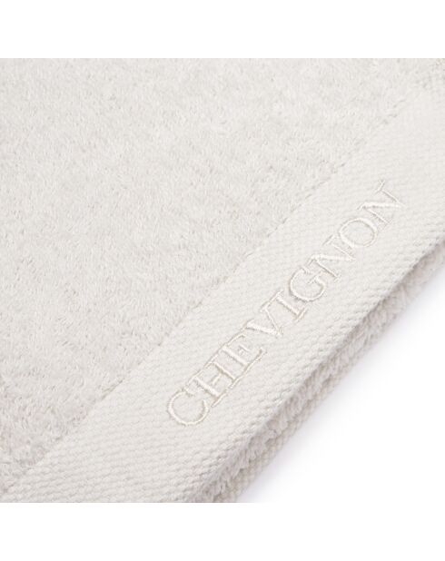 Lot de 2 serviettes de toilette blanc cassé - 2x50x100 cm