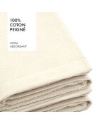 Lot de 2 serviettes de bain ivoire - 70x140 cm