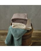 Lot de 2 serviettes de bain ivoire - 70x140 cm