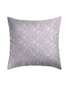 2 Taies d'oreiller en satin de coton Fleurs Lavande - 63x63 cm