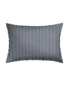 Taie d'oreiller en coton Vichy bleu foncé - 70x90 cm
