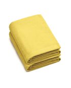 Serviette de bain en coton peigné LT Jaune Lagon - 2x(70x140 cm)