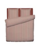 Parure housse de couette en satin de coton - Rouge Tyra