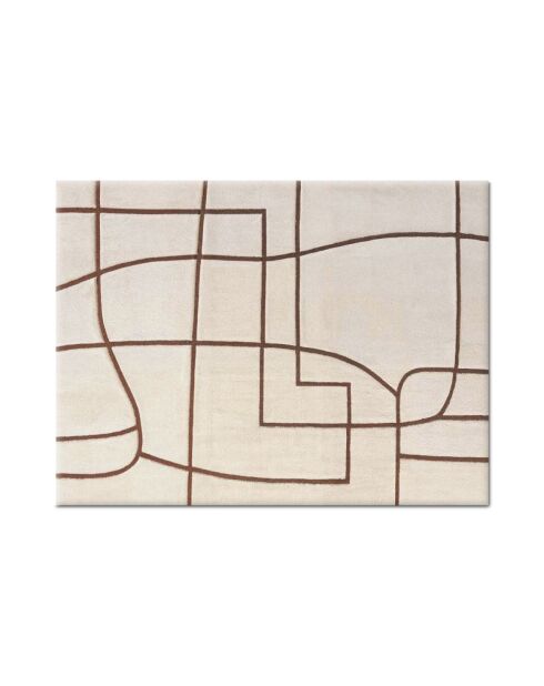 Tapis beige Anouk - 60x80 cm