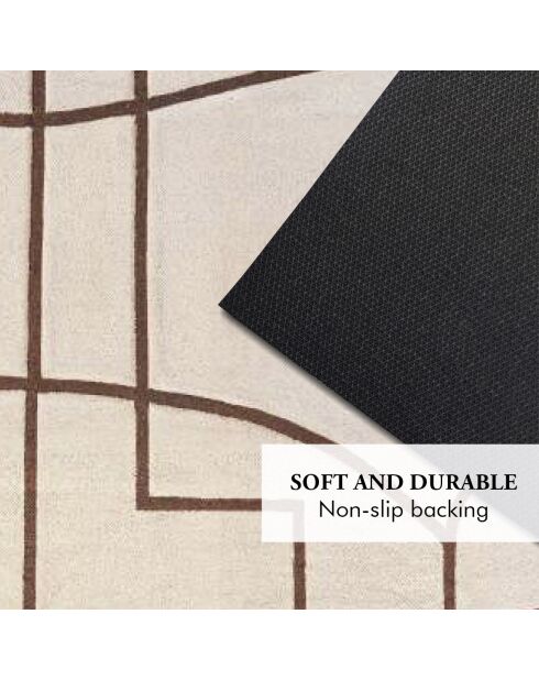 Tapis beige Anouk - 60x80 cm
