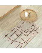 Tapis beige Anouk - 60x80 cm
