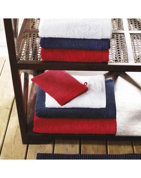 Serviette d'invité en coton peigné LT Rouge Lagon - 4x(30x30 cm)