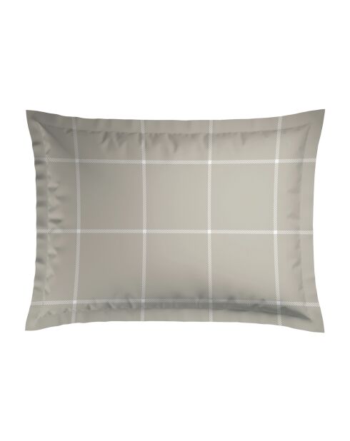 2 Taies en satin de coton - Arthur Taupe -50x70 cm