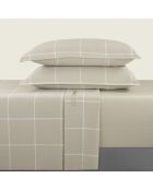 2 Taies en satin de coton - Arthur Taupe -50x70 cm