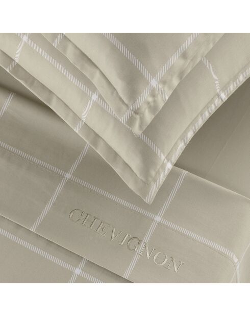 2 Taies en satin de coton - Arthur Taupe -50x70 cm
