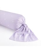 Housse de traversin en satin de coton Canards Lilas - 43x210 cm