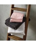 Lot de 2 serviettes de bain rose saumon - 70x140 cm
