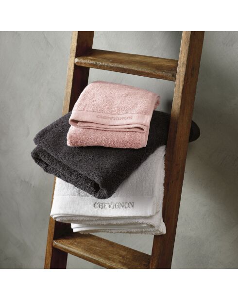 Lot de 2 serviettes de bain rose saumon - 70x140 cm