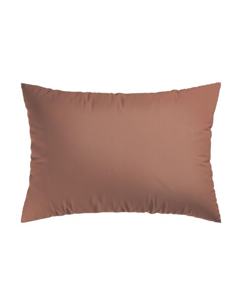 2 Taies en gaze de coton Uni Terracotta 02